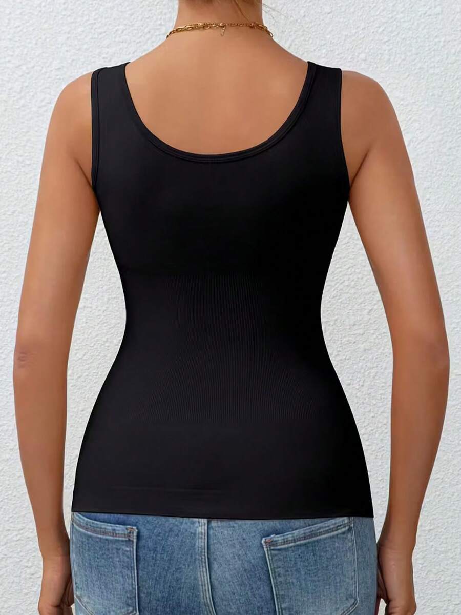Sleeveless Undershirt - Women Seamless Compression Camisole Sleeveless Shapewear