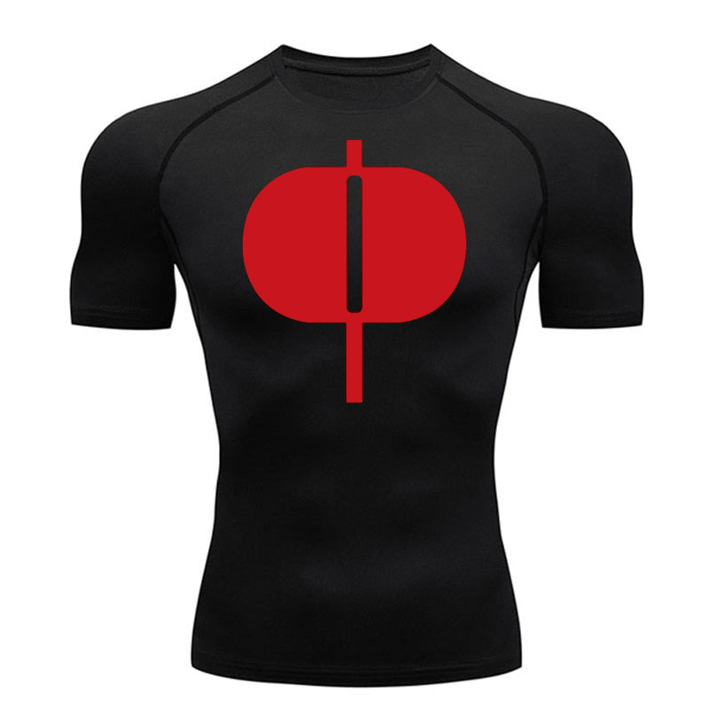 Base Layer Top - Graphic Short Sleeve Compression Shirts for
