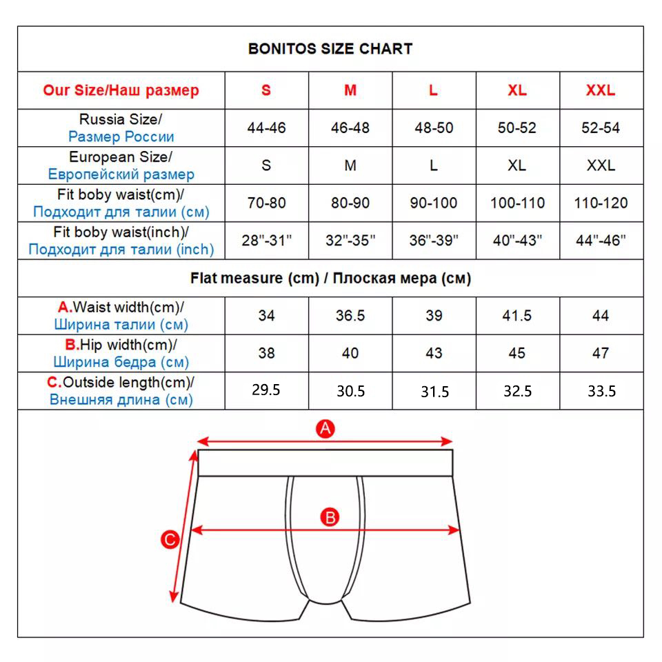 6pcs White Men Panties Cotton  - Boxer Brief Pack Cotton recensione e prezzo
