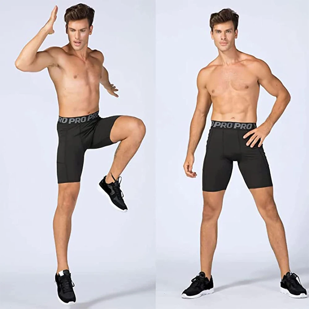 Mens Gym Shorts with Pockets W - Compression Shorts Athletes recensione e prezzo