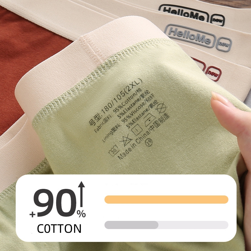 L-4XL Breathable Cotton Men Bo - Boxer Brief Pack Cotton recensione e prezzo