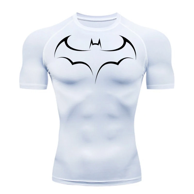 Bat Printed Men's Tight T-Shir - T Shirt Tight Fit recensione e prezzo
