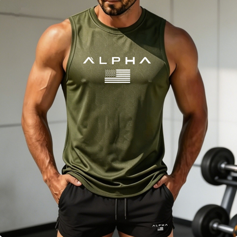 2026 Alpha Men's Printed Round - Sleeveless Undershirt recensione e prezzo