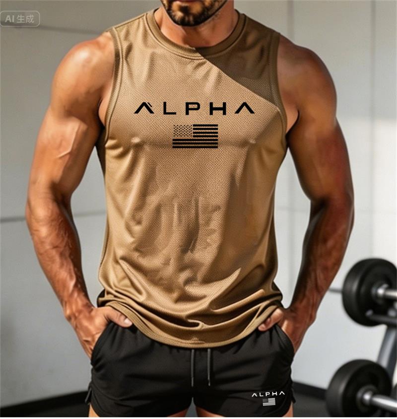 2026 Alpha Men's Printed Round - Sleeveless Undershirt recensione e prezzo