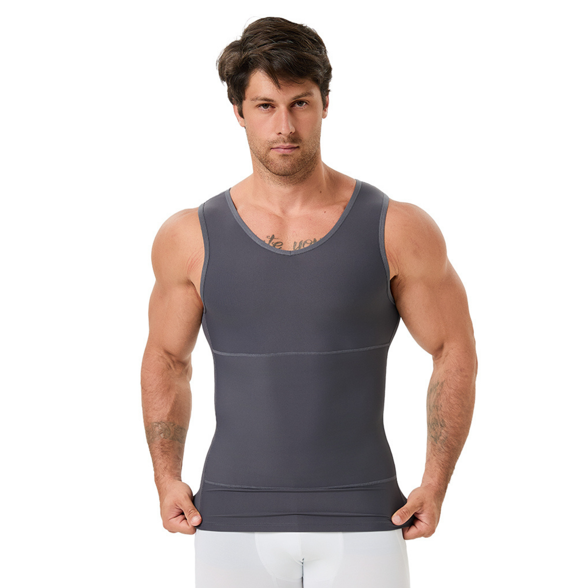 Men's V Neck Compression Shape - Undershirt Crew Neck recensione e prezzo