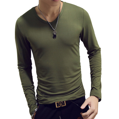 V Neck Mens T Shirts Plain Lon - Undershirt Crew Neck recensione e prezzo