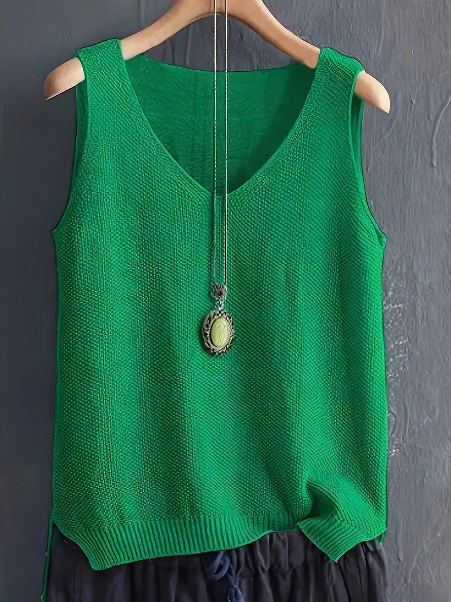 Womens Sleeveless Knitted Cami - Sleeveless Undershirt recensione e prezzo
