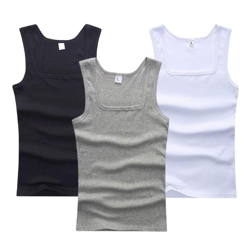 3pcs/lot Cotton Mens Tank Tops - Sleeveless Undershirt recensione e prezzo
