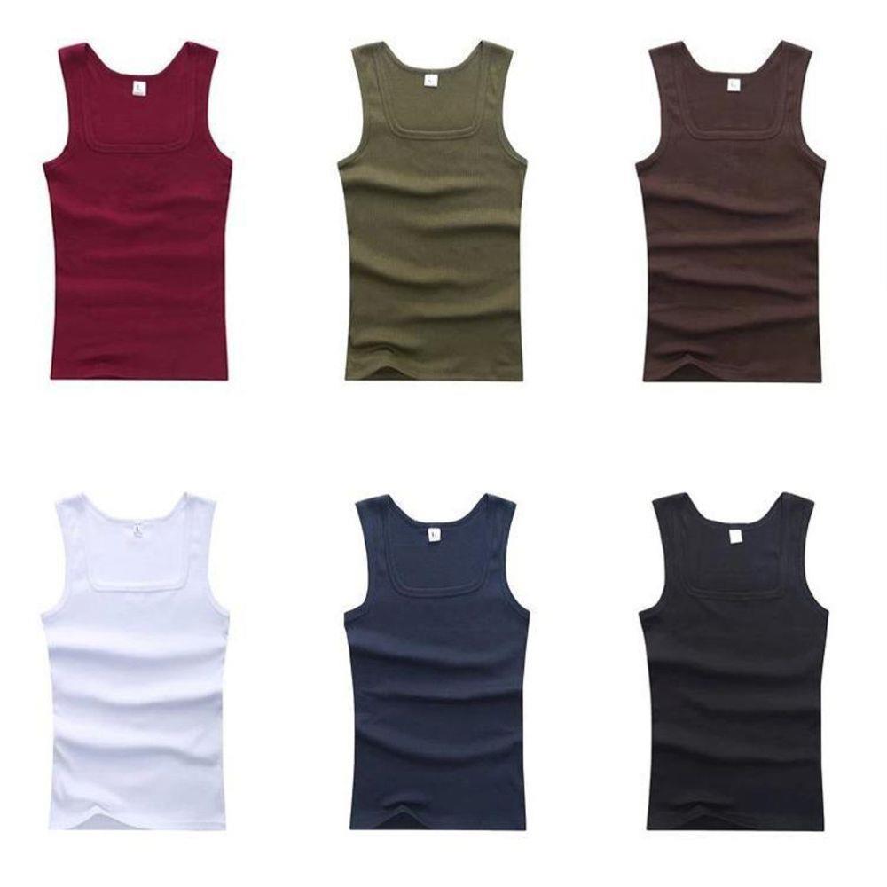 3pcs/lot Cotton Mens Tank Tops - Sleeveless Undershirt recensione e prezzo