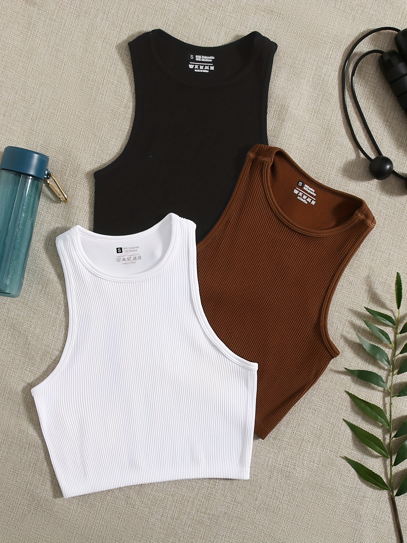 Ribbed Seamless Sports Bra Tan - Tank Top Ribbed recensione e prezzo