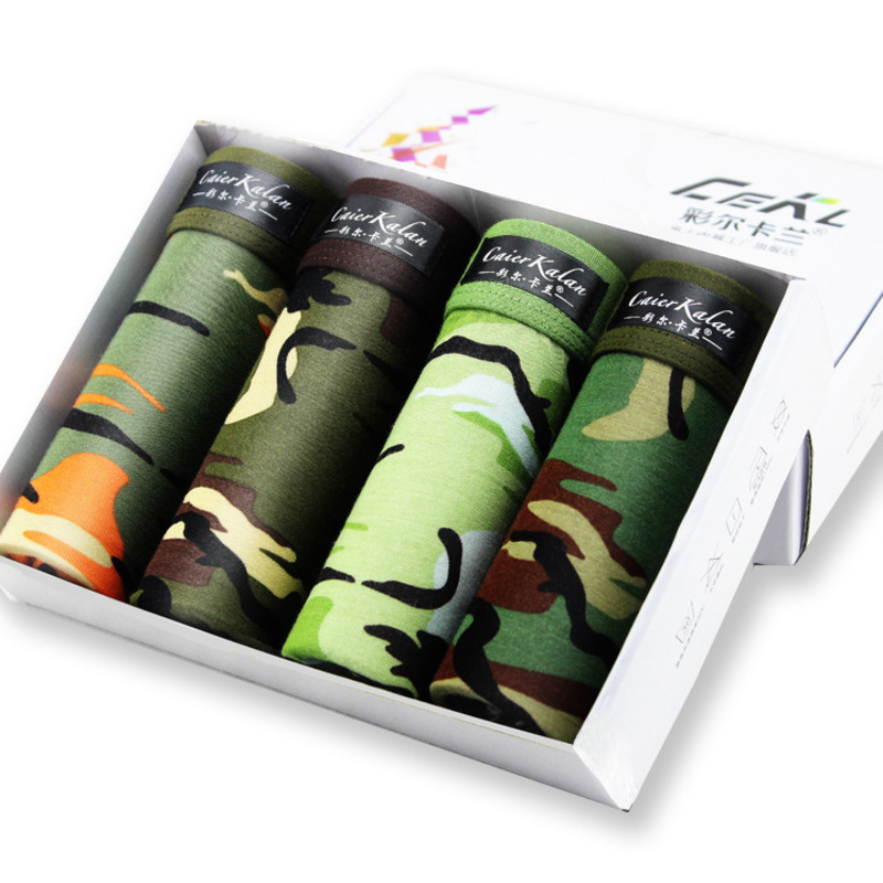 4pcs/lot Camouflage Boxer Men  - Multi Pack Underwear recensione e prezzo